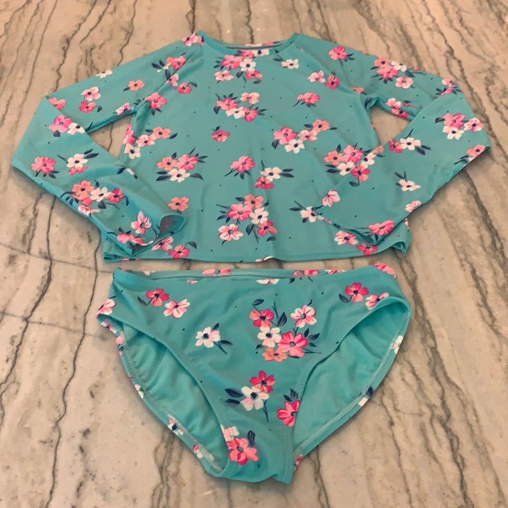 GAP two-piece girls swimsuit - size LG.